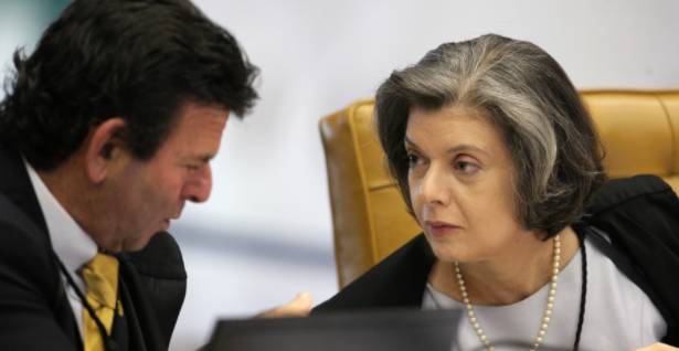Ministra Carmen Lucia e ministro Luiz Fux, do STF
