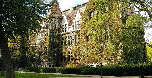 Campus da Universidade de Chicago, nos Estados Unidos