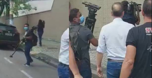 Registros de expulsão da equipe do protesto foram feitos pelos próprios manifestantes