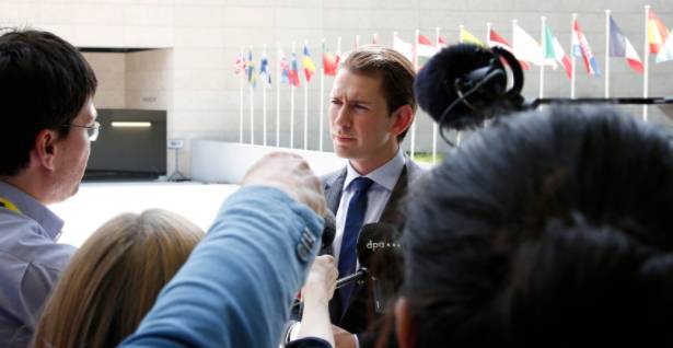 O agora ex-premiê austríaco, Sebastian Kurz